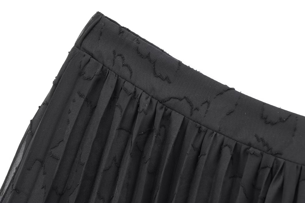 Zweiteiliges Strick-Set in Hellgrau