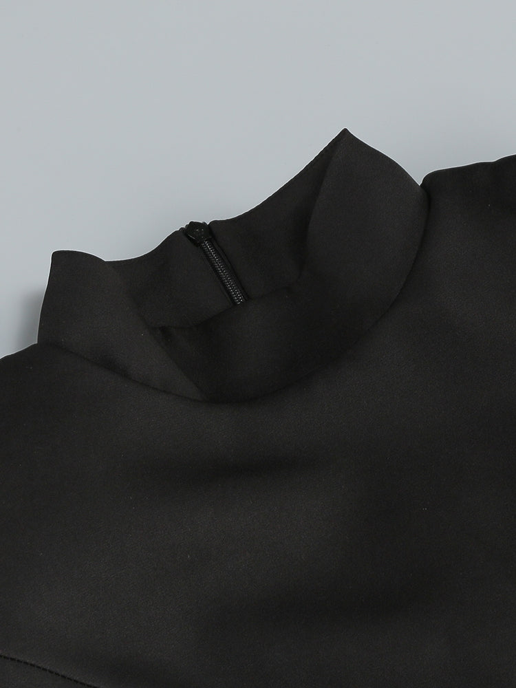 Peplum-Top mit glitzerndem Korsett-Detail