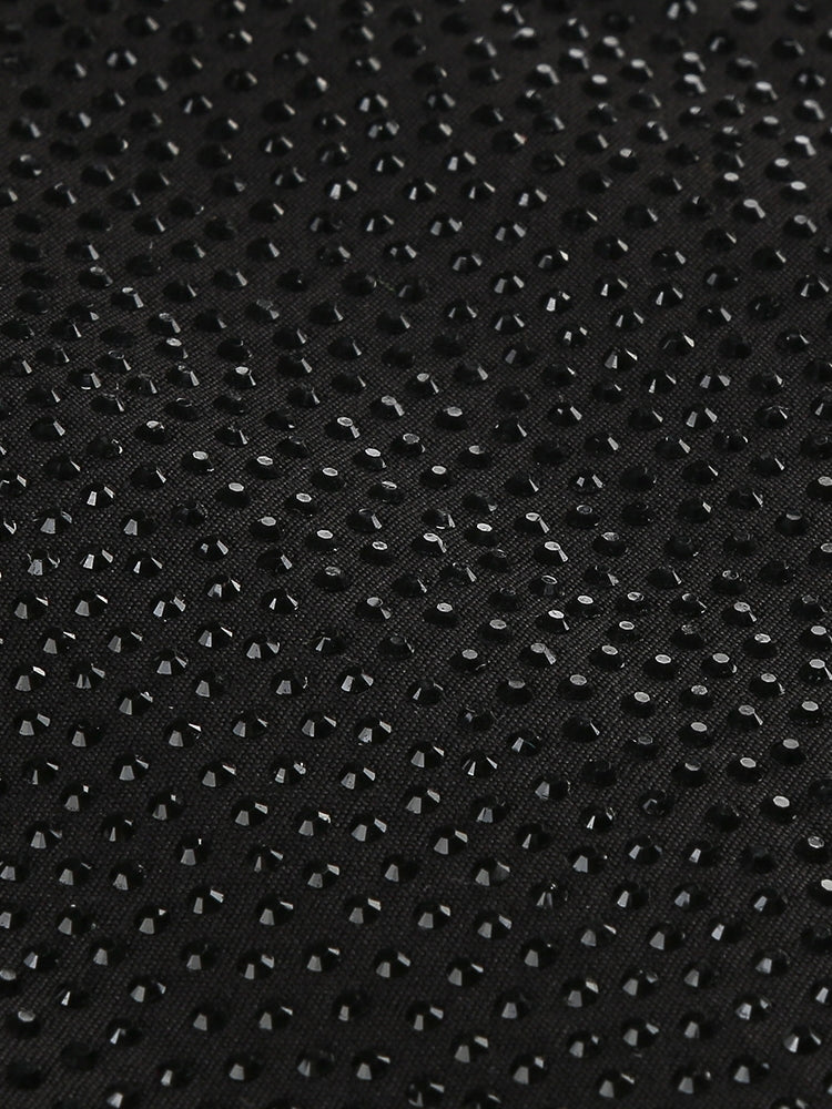 Peplum-Top mit glitzerndem Korsett-Detail