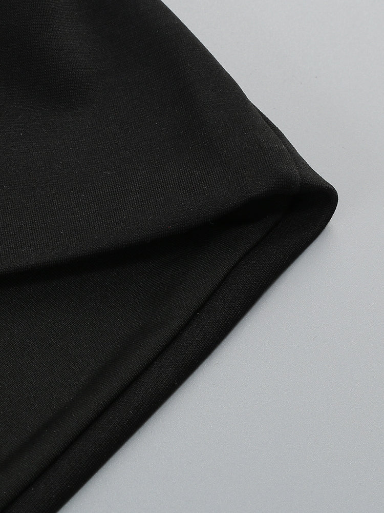 Abendkleid mit Pailletten-Top und Cut-Out-Detail