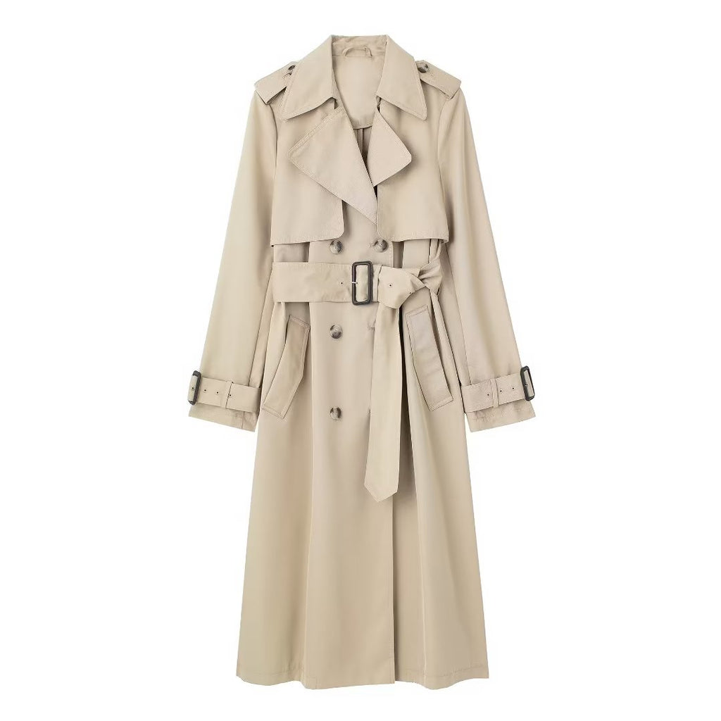 Klassischer Trenchcoat in Sandbeige