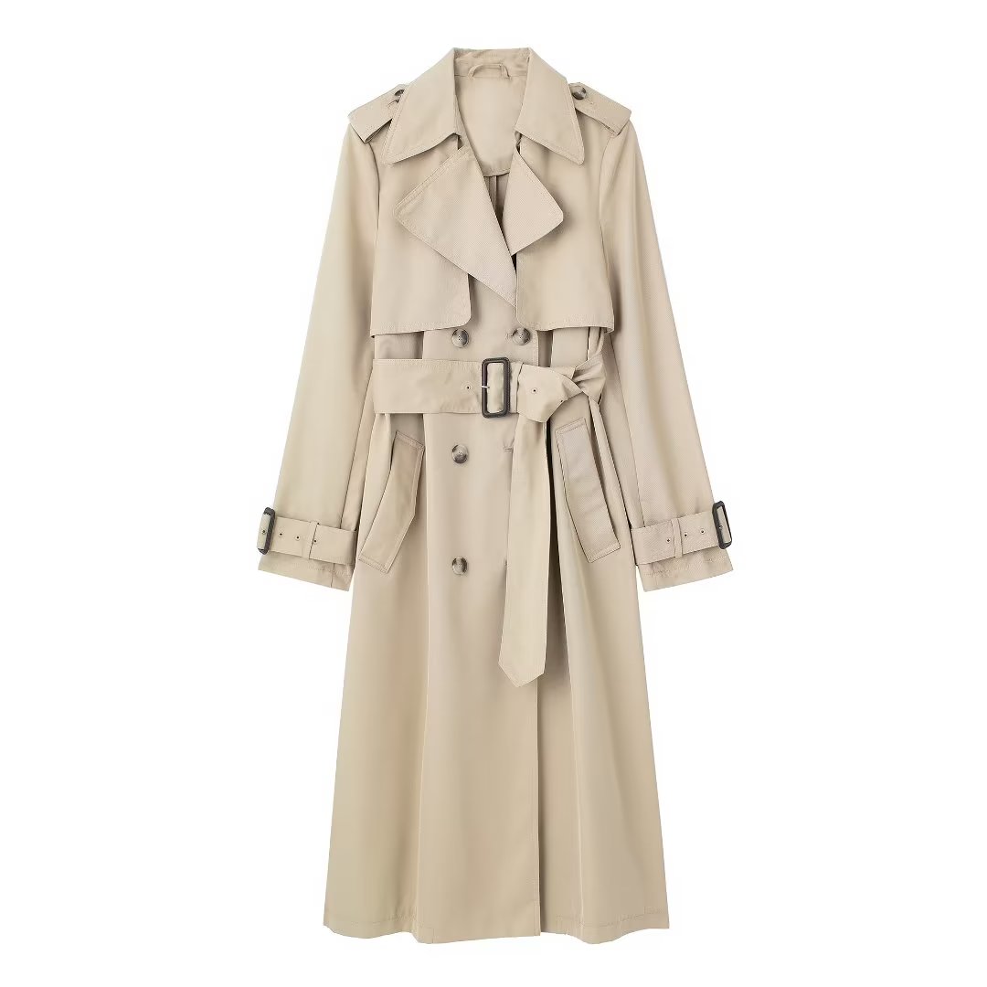 Klassischer Trenchcoat in Sandbeige