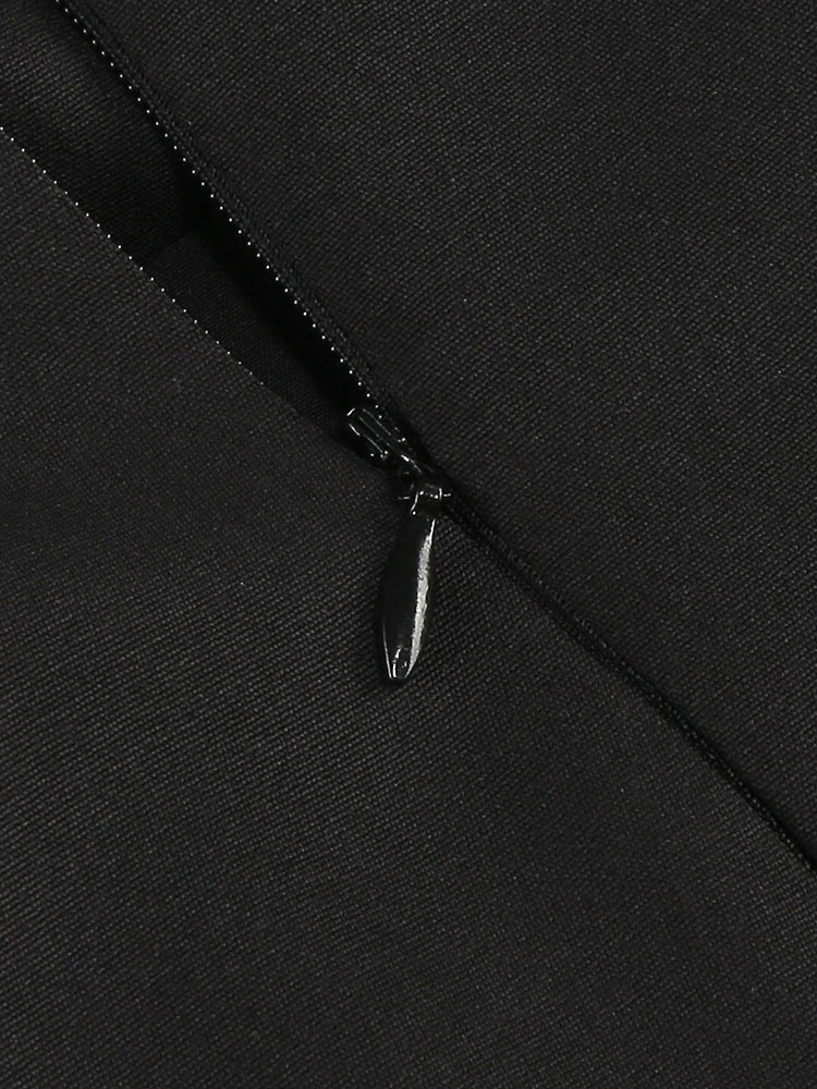 Peplum-Top mit glitzerndem Korsett-Detail