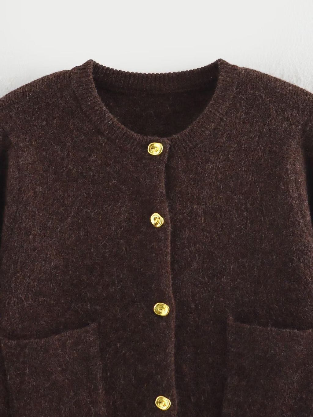 STRICKSET in Schokoladenbraun