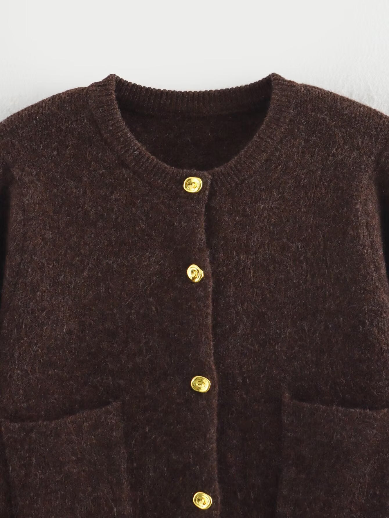 STRICKSET in Schokoladenbraun