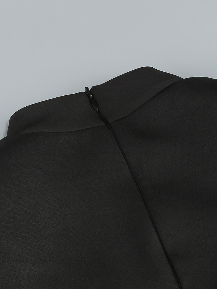 Peplum-Top mit glitzerndem Korsett-Detail