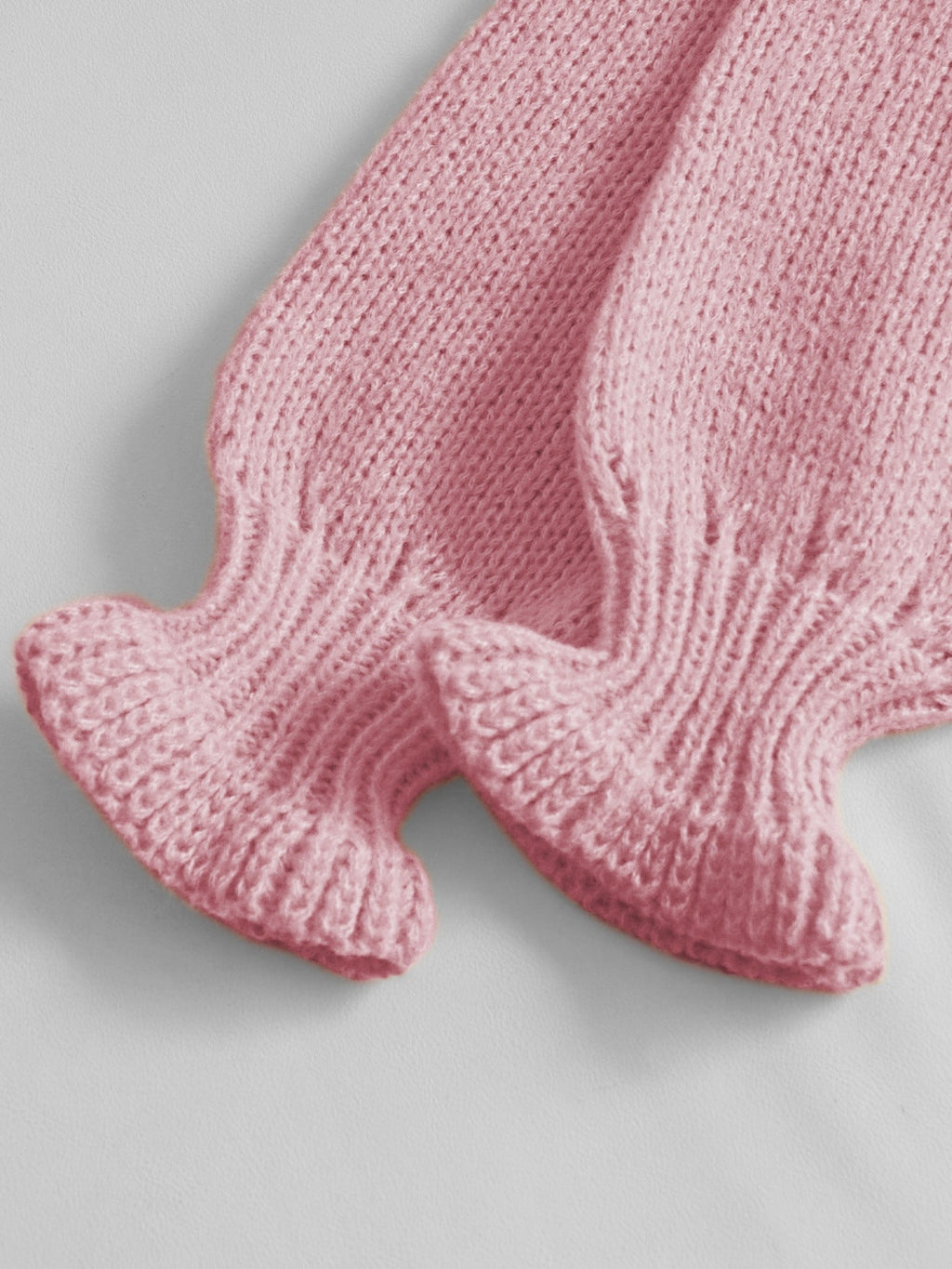 Rüschen-Cardigan aus Woll - Mohair - Mix